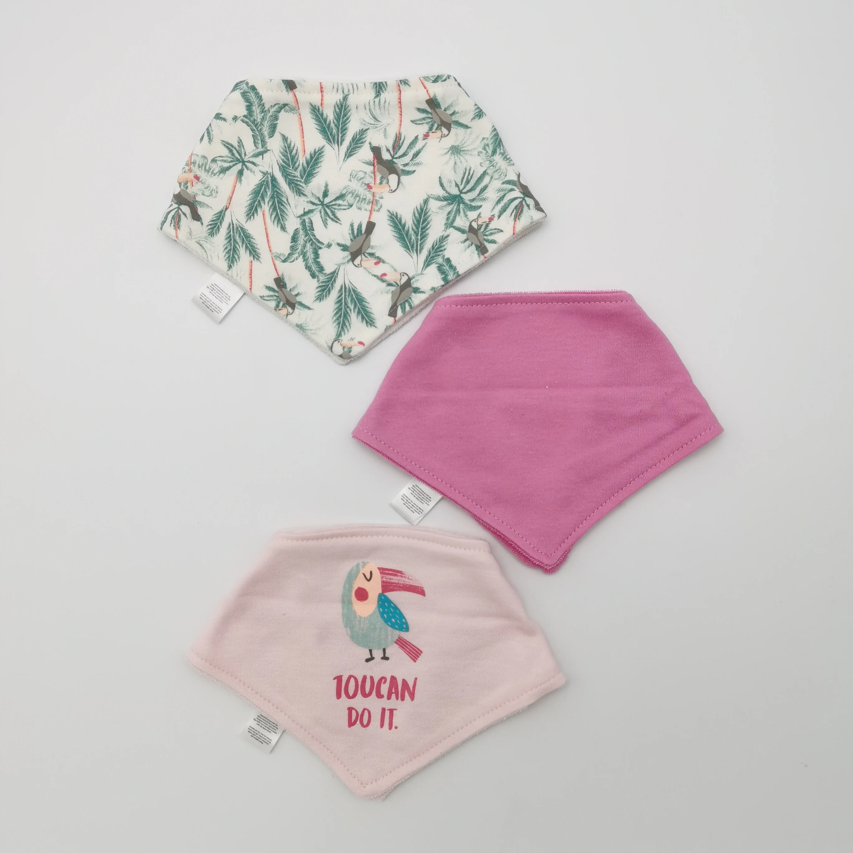 Baby Bibs Textile Triangular Bibs With Customized Pattern