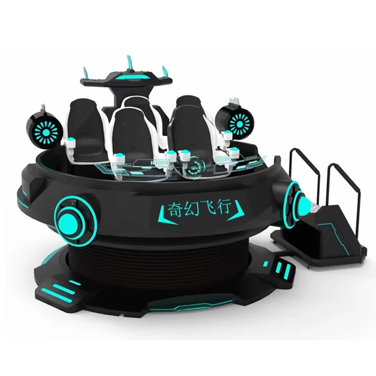 VR UFo Simulator 9D VR Game Machine Virtual Reality Multiplayer 9D Gun Shooting UFo Thunder Battle Game for Adults