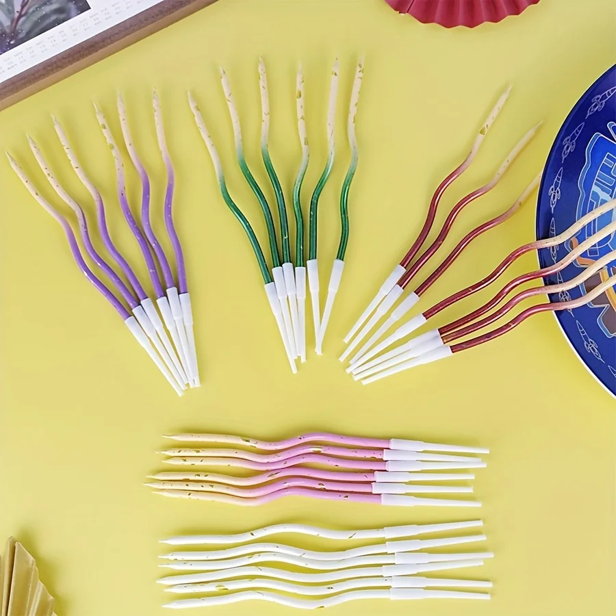 KLS 1PC Universal Cake Candle Birthday with Multicolor Balls, Number 0-9 Paraffin Wax Single-Wick Party Decoration Supplies