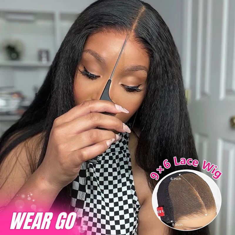 ISEE Easy Wear Go Glueless Lace Front Wigs Pre Cut Raw Indian Human Hair Wigs,Ready To Go Full HD Lace Frontal Wig Pre Bleached