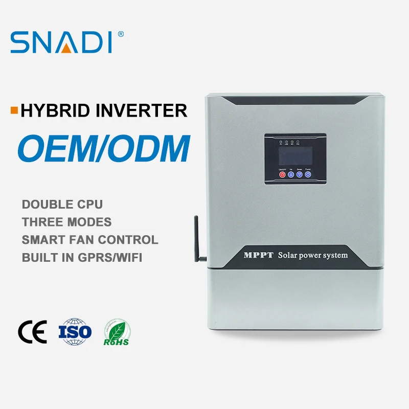 SNADI Hybrid Solar Inverter MPPT Solar Charge Controller 48V 5KW 80A with Wifi Function off grid solar inverter
