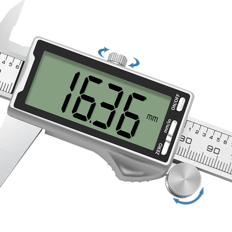 Stainless steel Digital Large LCD Screen Vernier Caliper  150 mm 6 inch Chinese Factory calipers measuring tool