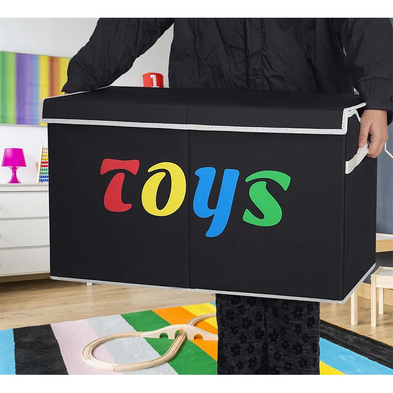 High Quality Kids Toy Storage Organizer Cube Storage Bin Large Capacity Toy Box with Lid 1 Pack