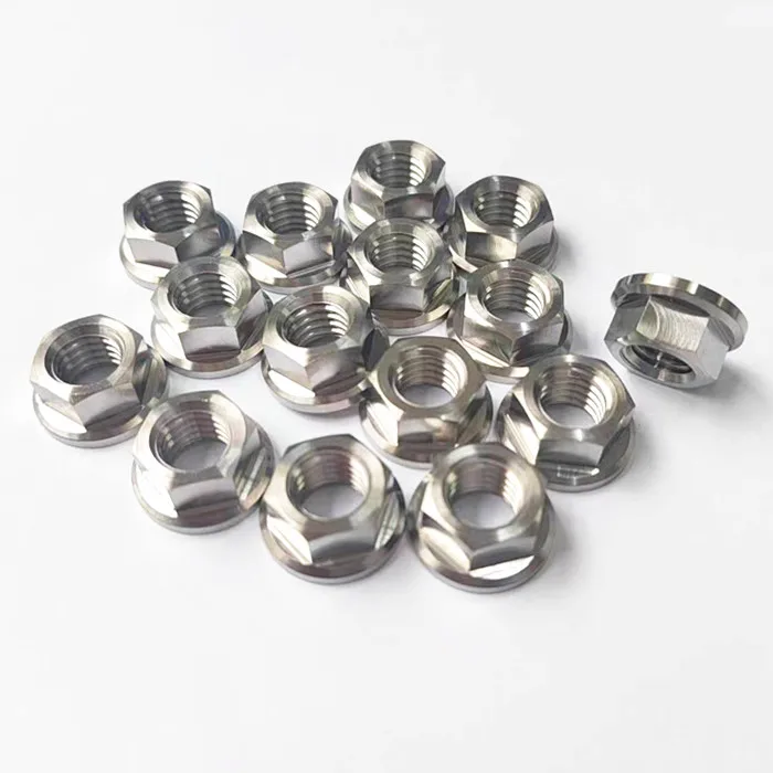 DIN6923 Titanium flange hexagon nut M8