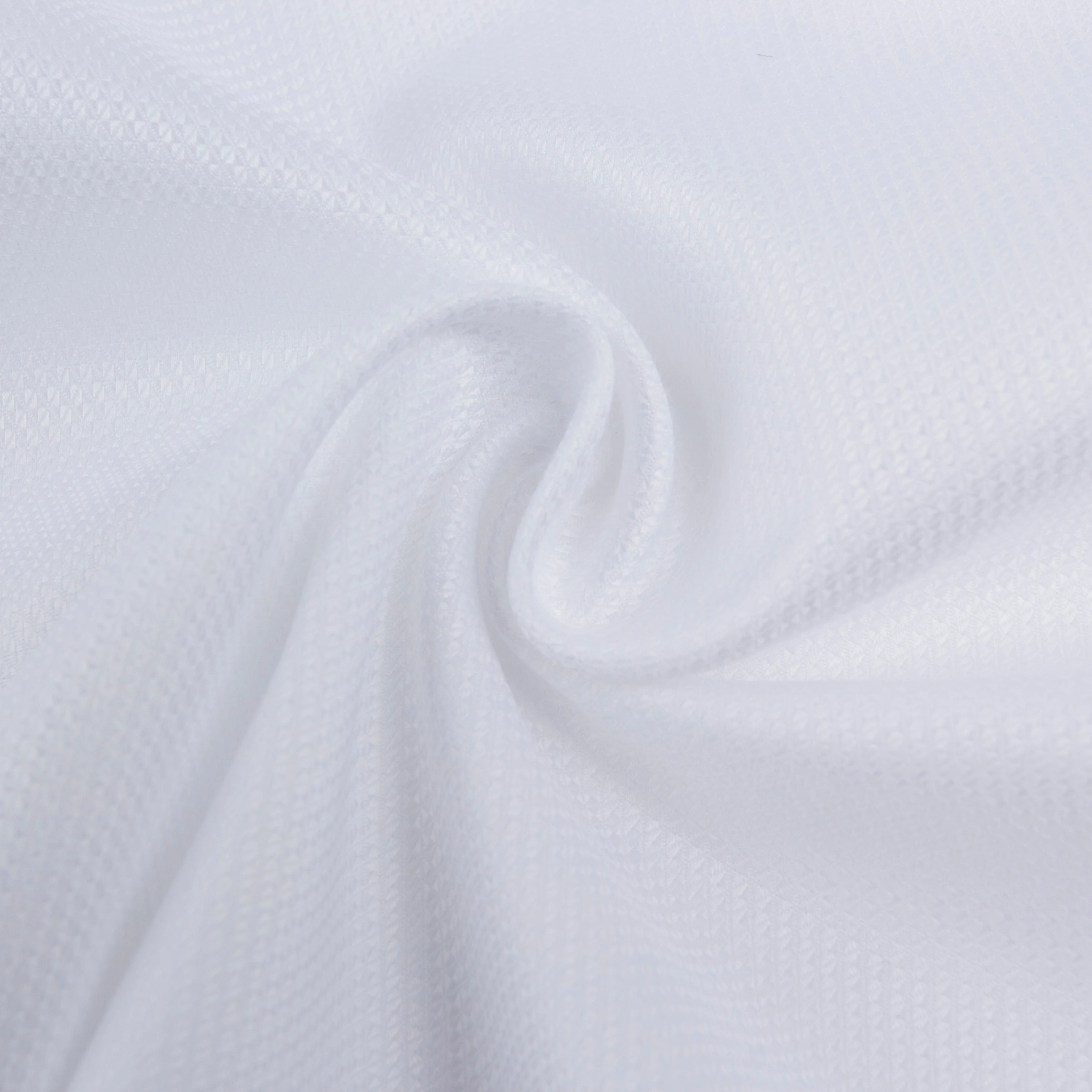 037 Diamond Anti-Wrinkle Liquid Ammonia 100 S Cotton White Fabric Textured Sewing Shirting Fabric For Men