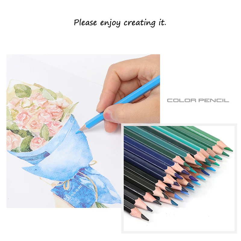 
Amazon selling high quality 120 color drawing pencil set, artist sketch pencil set 