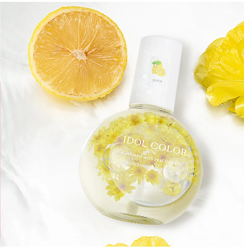 Hot selling plant dried flower moisturizing cuticle protective oil nail nourishing oil