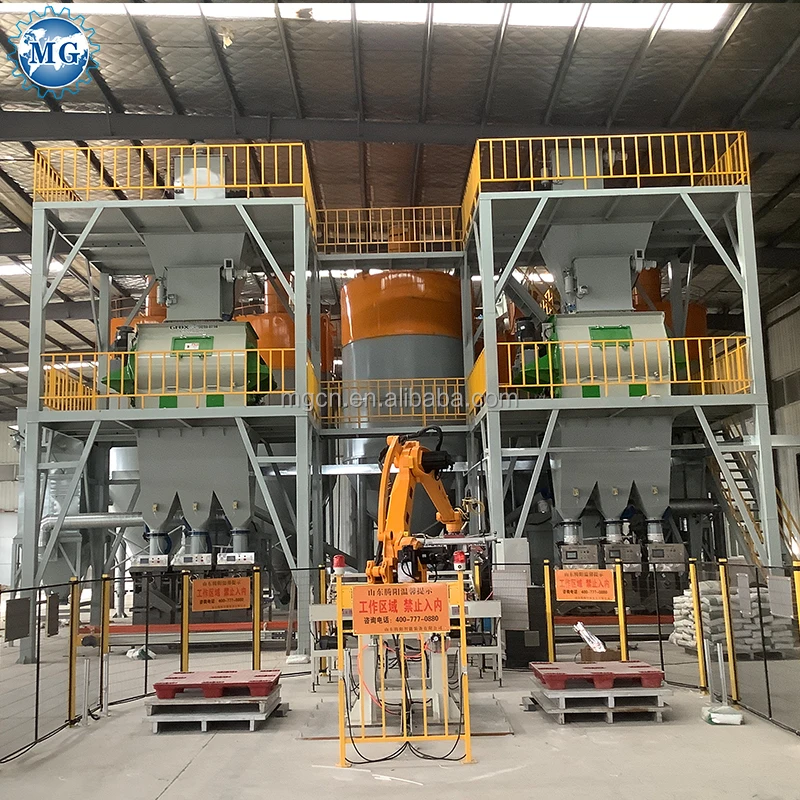 Ceramic Tile Adhesive Manufacturing Plant Wall Putty Mixing Equipment Dry Mortar Machines For Sale