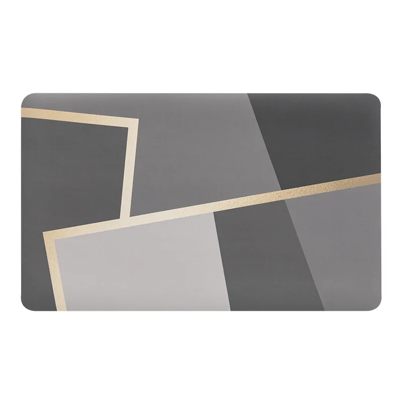 Manufacturers wholesale custom patterned bathroom diatom mud mat