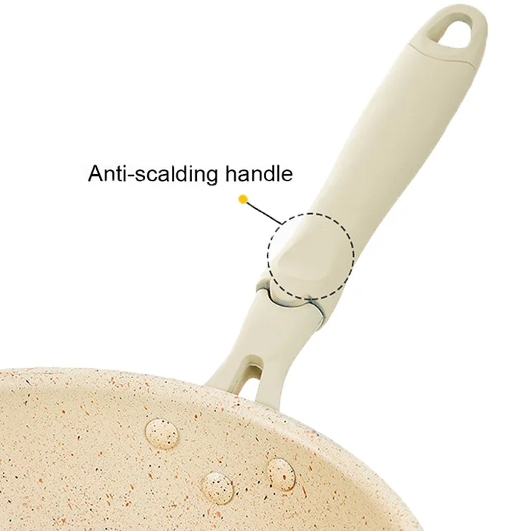 Wholesale High Quality Multi Purpose Maifan Stone Aluminum Alloy Non Stick Household Frying Pan