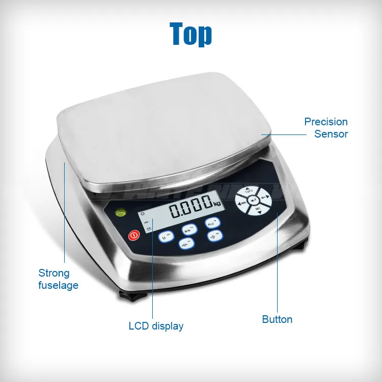 Kitchen Smart BlueTooth Indicator Assembly Balance Pcb Type Crane Track Digital System Weighing Scale 30kg
