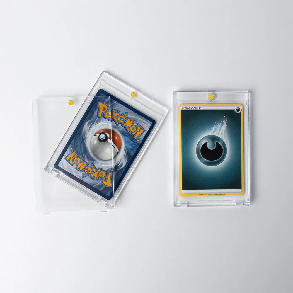 Magnetic Card Holder 35pt Card case Holder for Trading Protectors Hard Plastic Sleeves Display case sleeves card magnetic holder