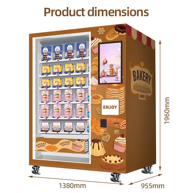 2024 fully automatic vending machine for food bakery