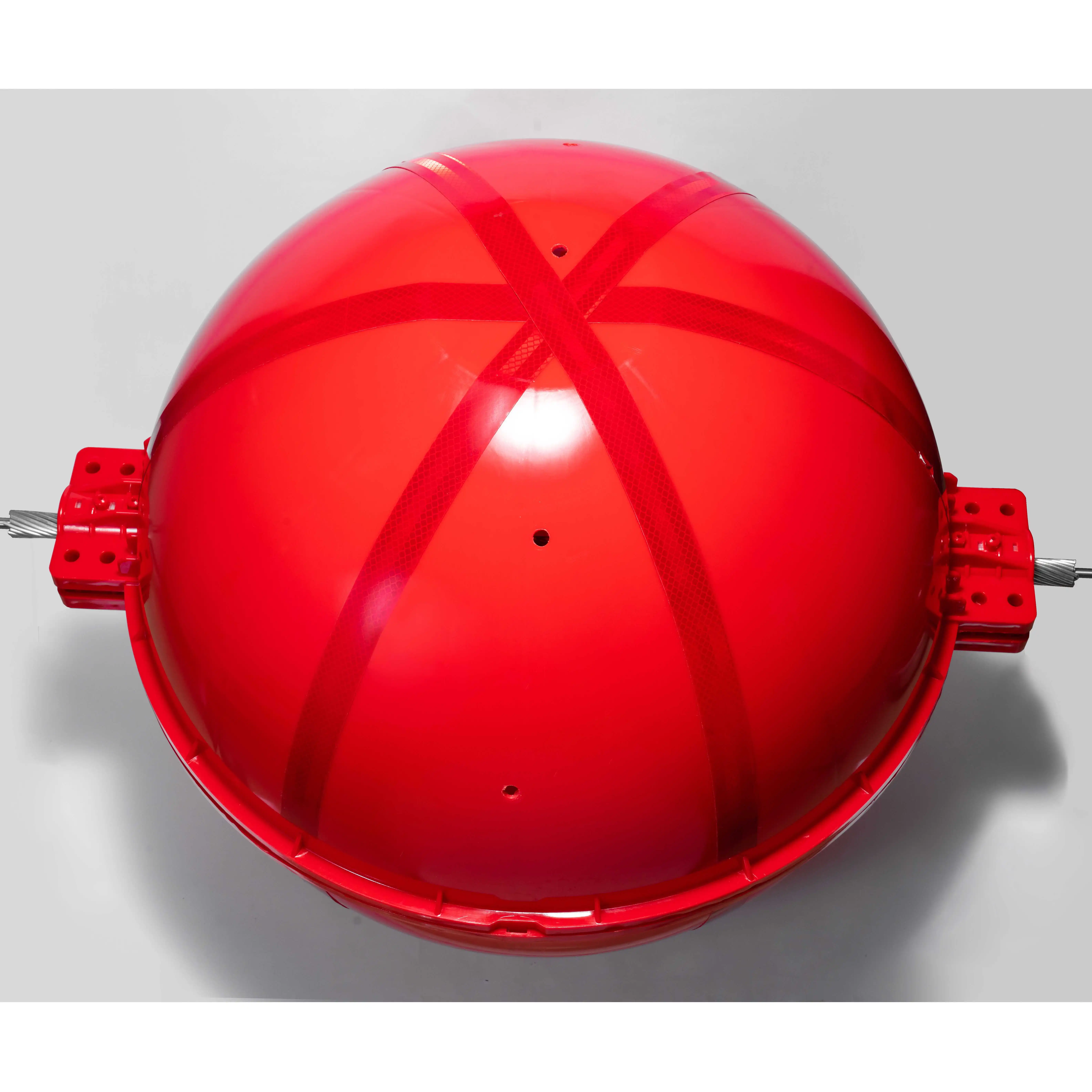 High Power Lines Cable Marking Spheres Red color aircraft warning balls 600mm