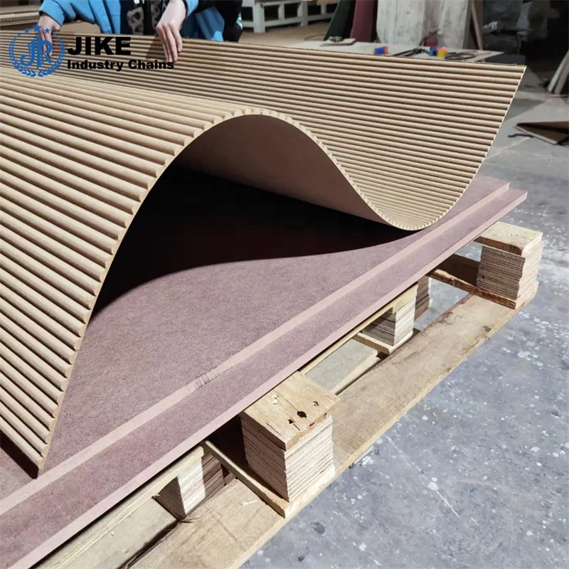 Flexible Bendable Wall Wood Board 3D MDF Decorative Wall Panel