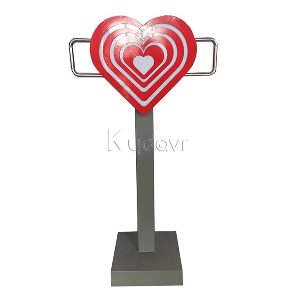Carnival creative bicycle interactive love heart shape luminous led light game electric pedal bicycle power generator