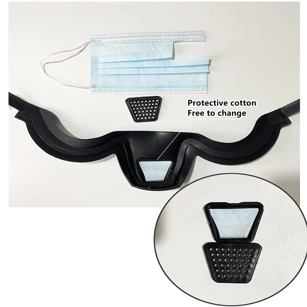 face shield with glasses frame