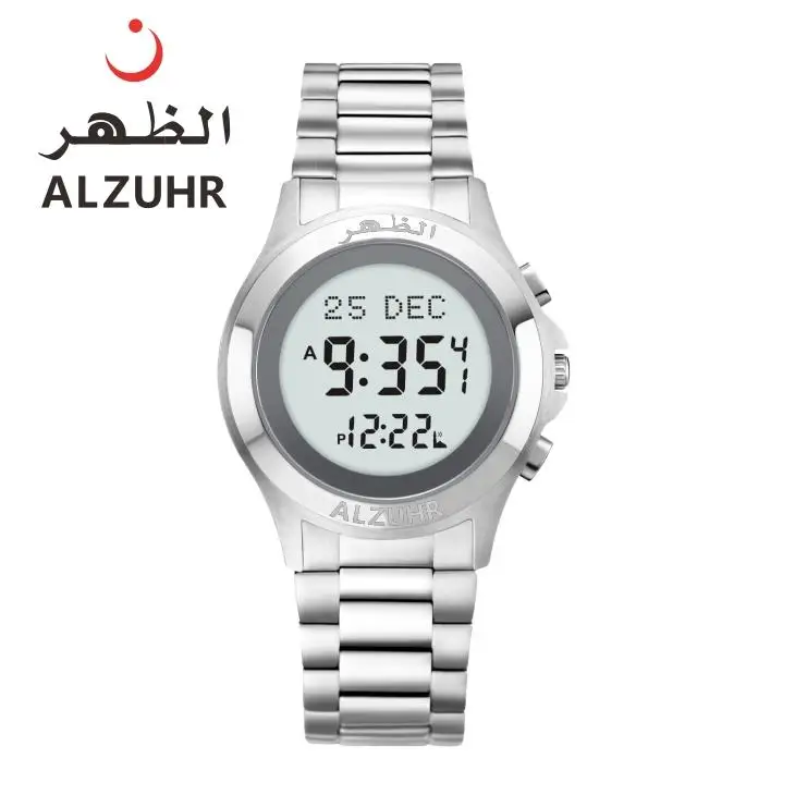 Factory price al fajr prayer watches dual time azan new design waterproof azan lovers watch for men ALZUHR505