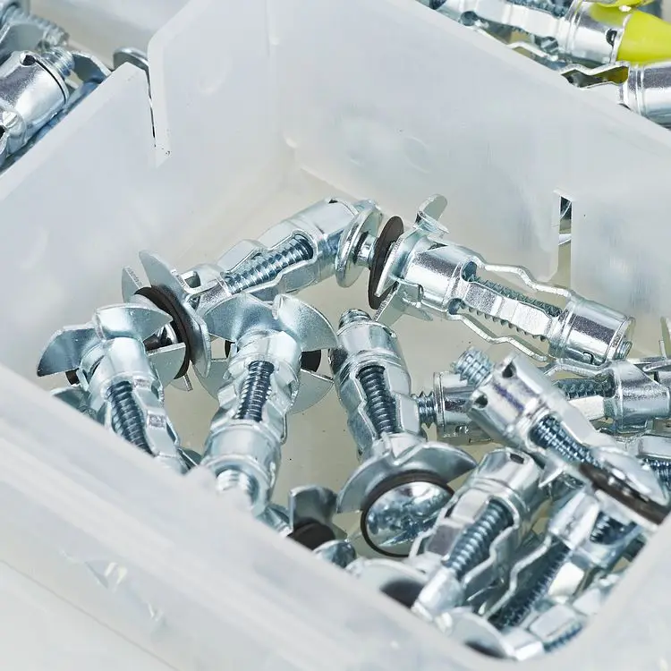 Заводской изоляционный расширительный анкер, крепежные винты для мебели, гипсокартонные настенные заглушки, якорь