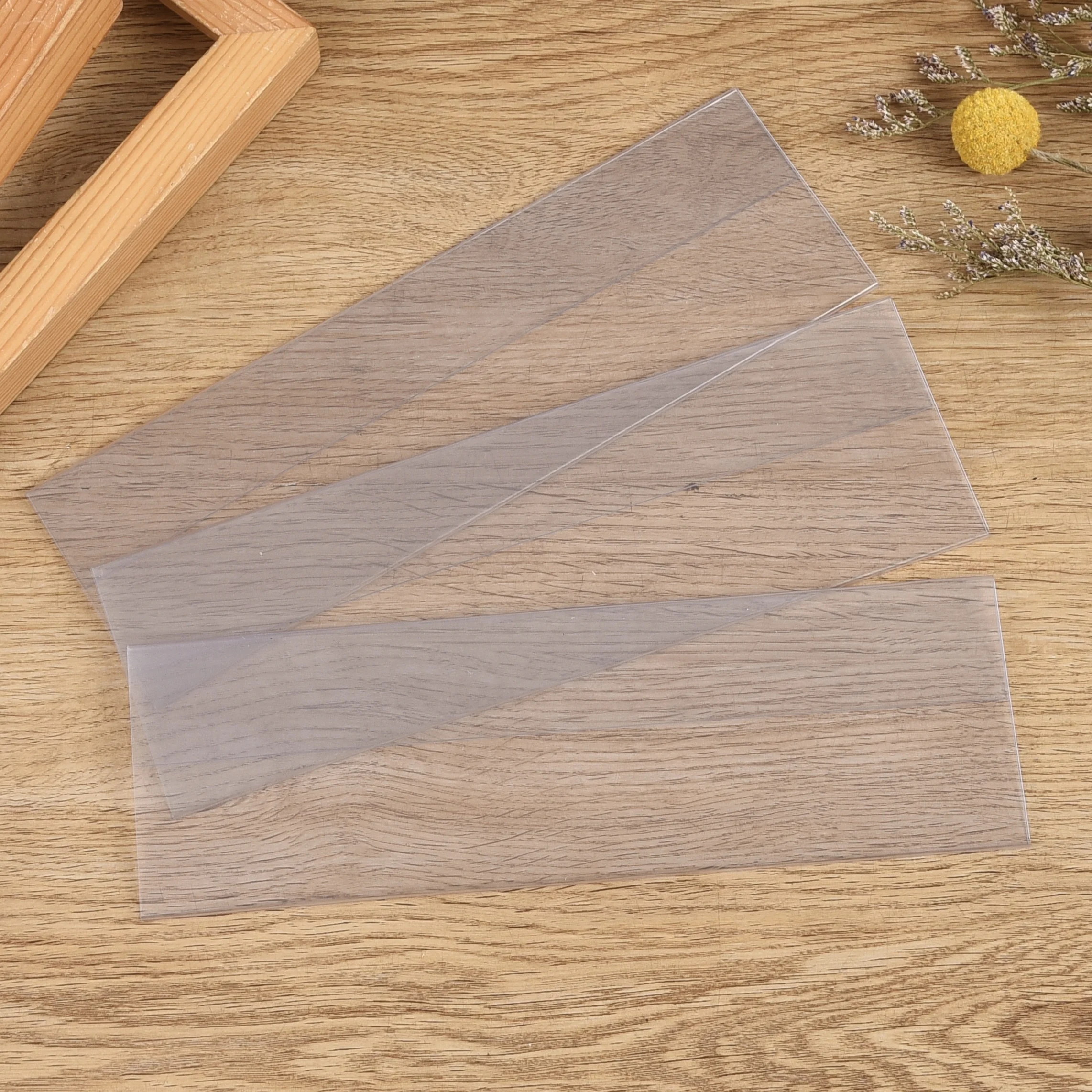 Custom Logo Semi rigid card holder Highly transparent PVC ID Card Holder Card protector Good price A4  rigid plastic pvc sheet