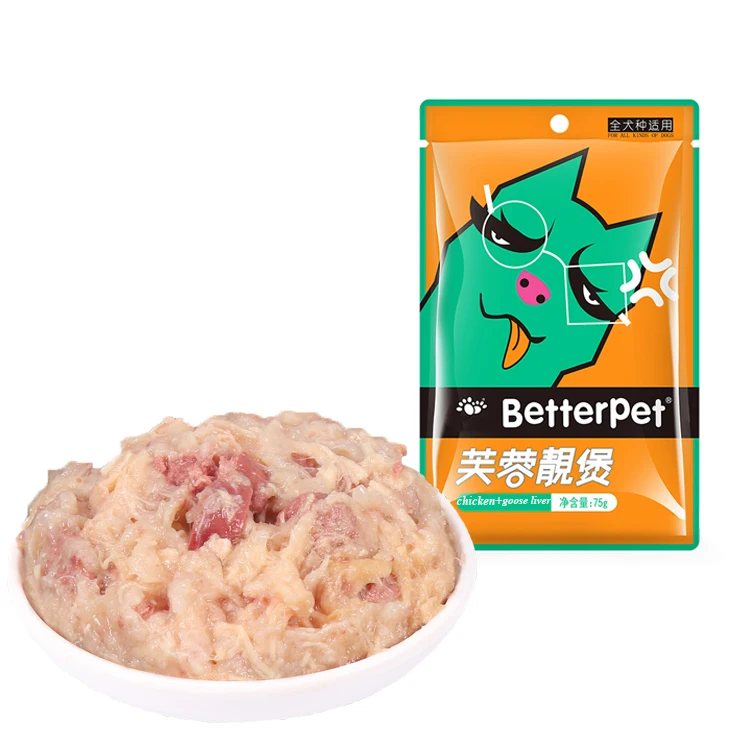 OEM Wholesale Manufacture Chicken&Goose Liver Flavor Cat Wet Food Treats Snacks Pet Products