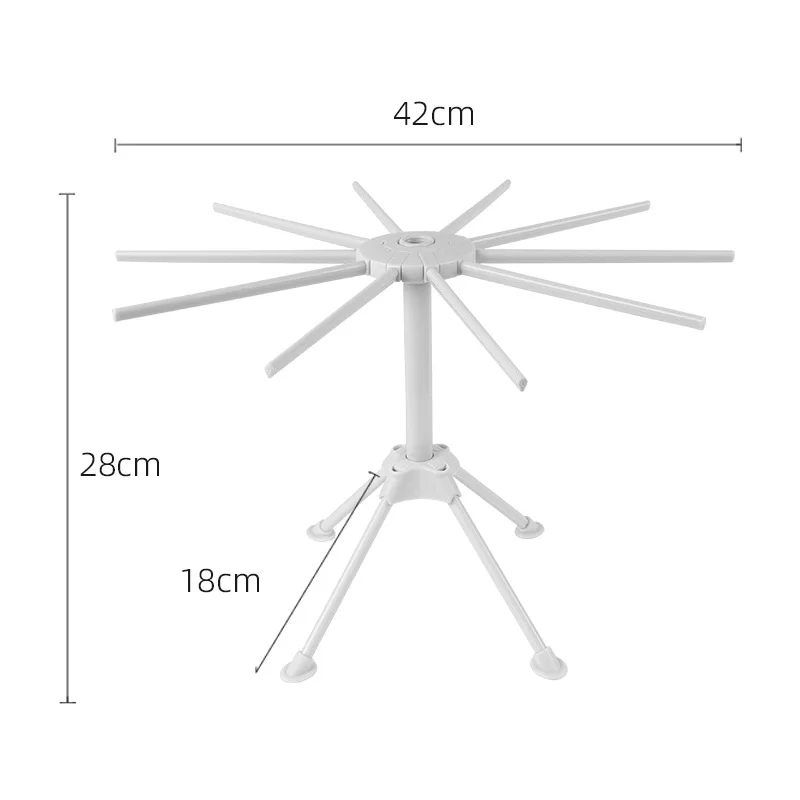 plastic collapsible small kitchen Pasta dried noodle drying rack folding stand tools