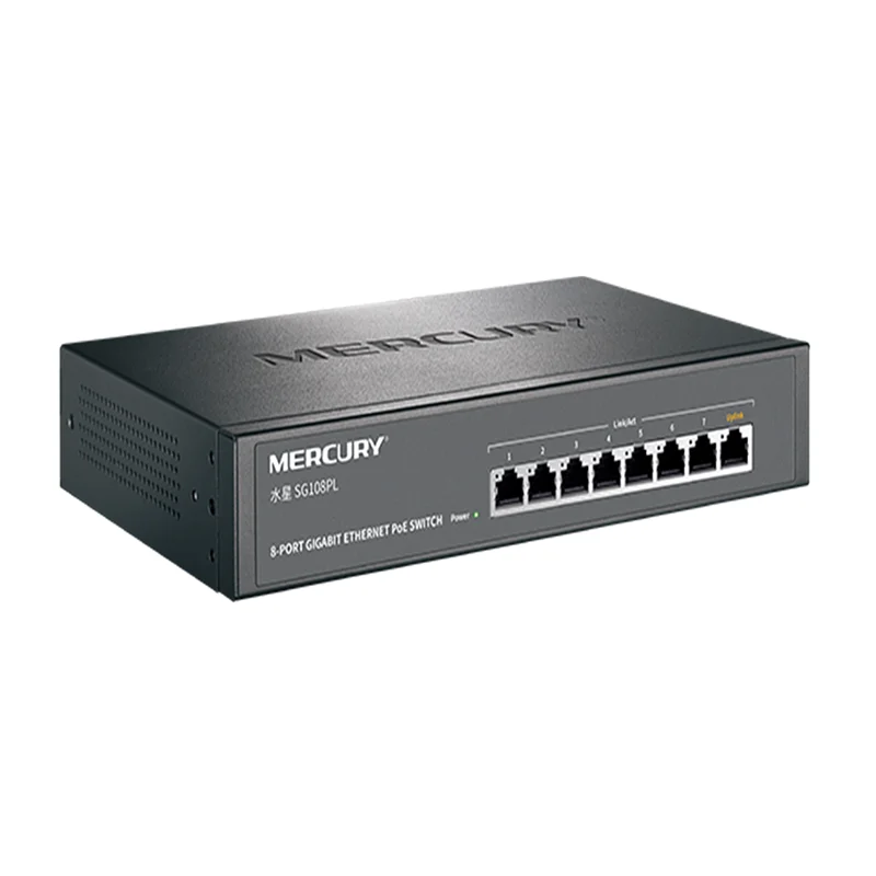 ForMercury SG108PL Full gigabit PoE network switch 8 port Ethernet PoE Security Monitoring