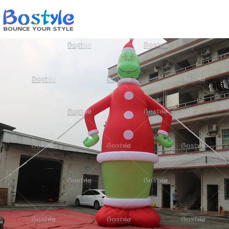 Customized size Xmas decoration christmas inflatable toys clown inflatable bounce house for sale