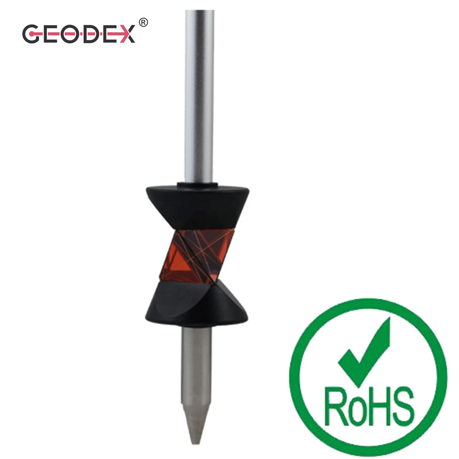 360 Degree Surveying Prism Reflector with 4x mini poles for robotic total station bridge & tunnel monitoring surveying