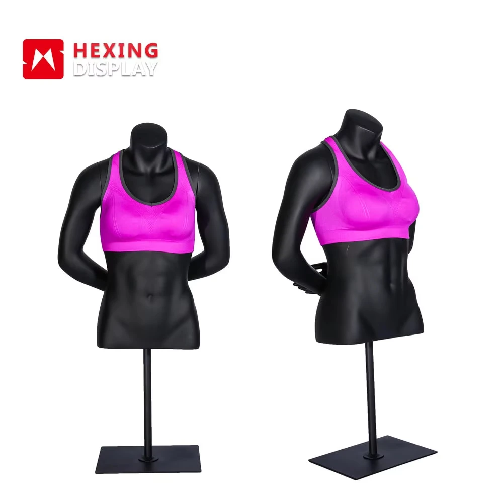 Black Half Body Mannequin Torso Mannequin for Display Clothes Half Body Mannequin for Sale