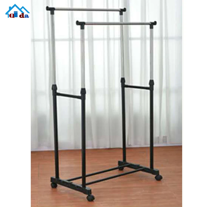 Rolling Garment Rack Stainless Steel Clothes Rack