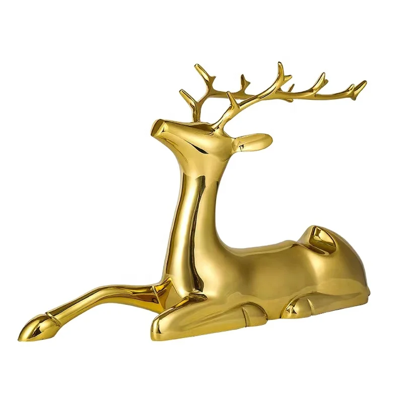 Fashion personality light luxury decoration deer wine racks metal wine racks  wine rack free standing