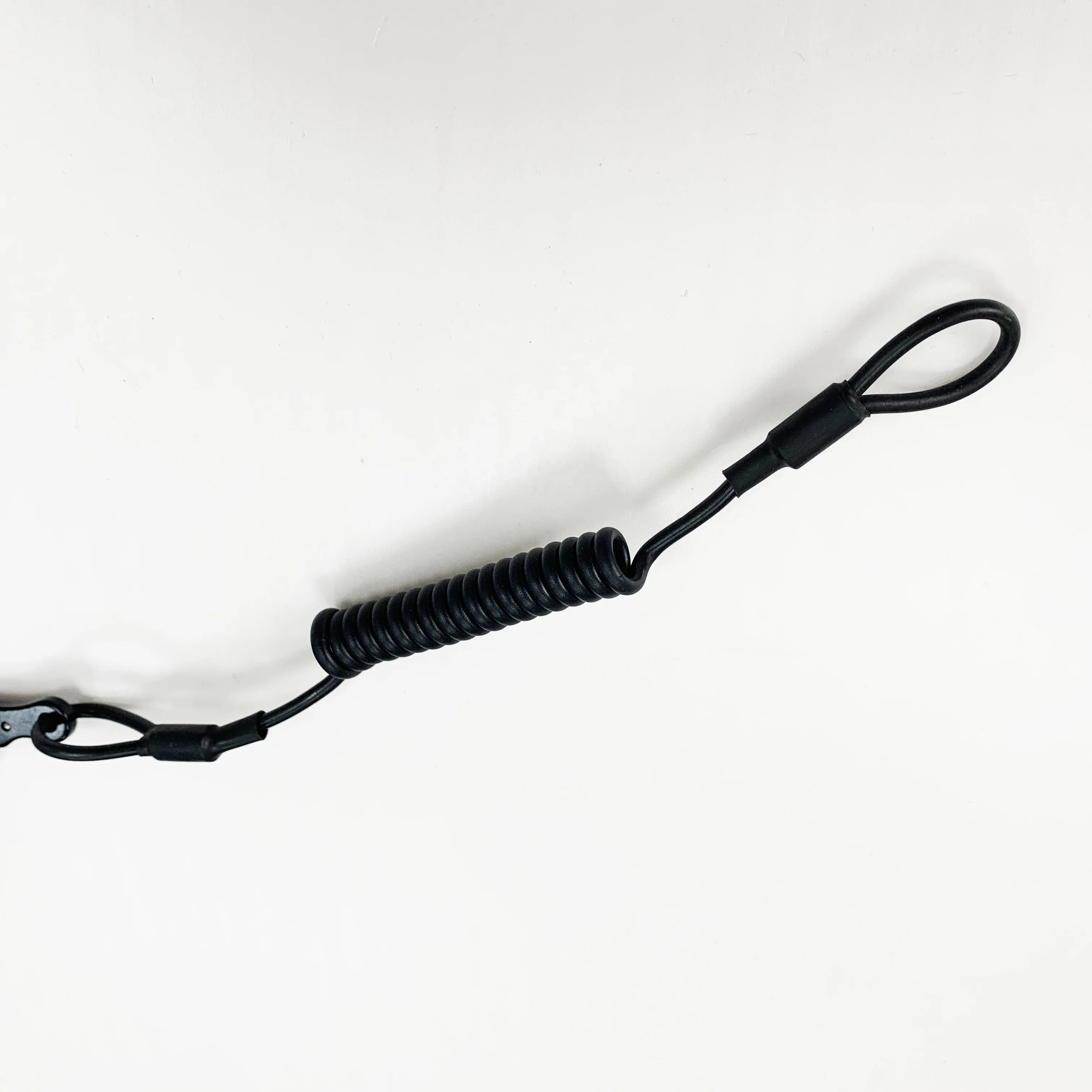 hot supply  Spiral Cord Lanyard pvc coating  customized Mountain Climbing Tethering spring steel wire rope