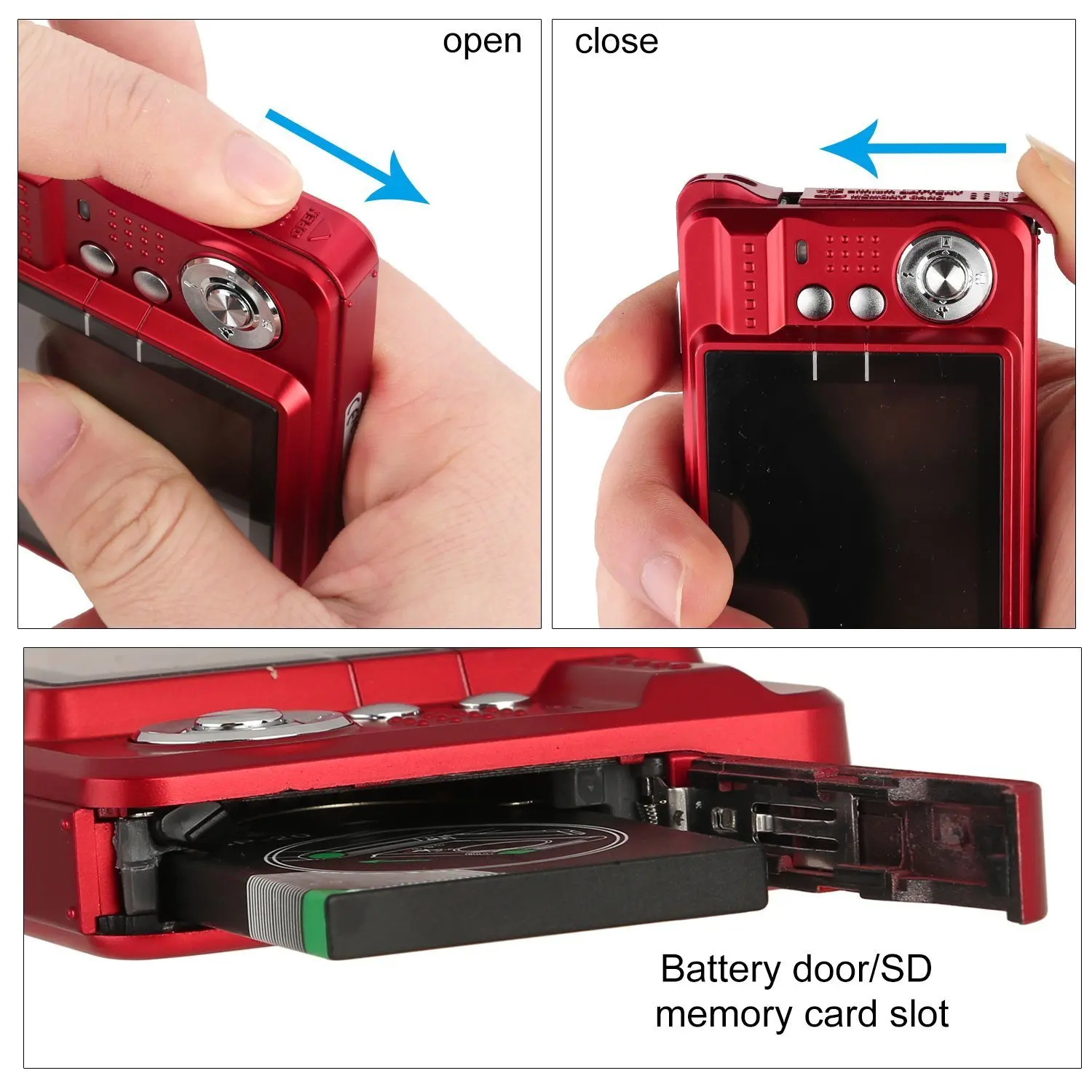 1080P Digital Camera 21MP Compact Camera 2.7 Inch 8X Digital Zoom Pocket Camera