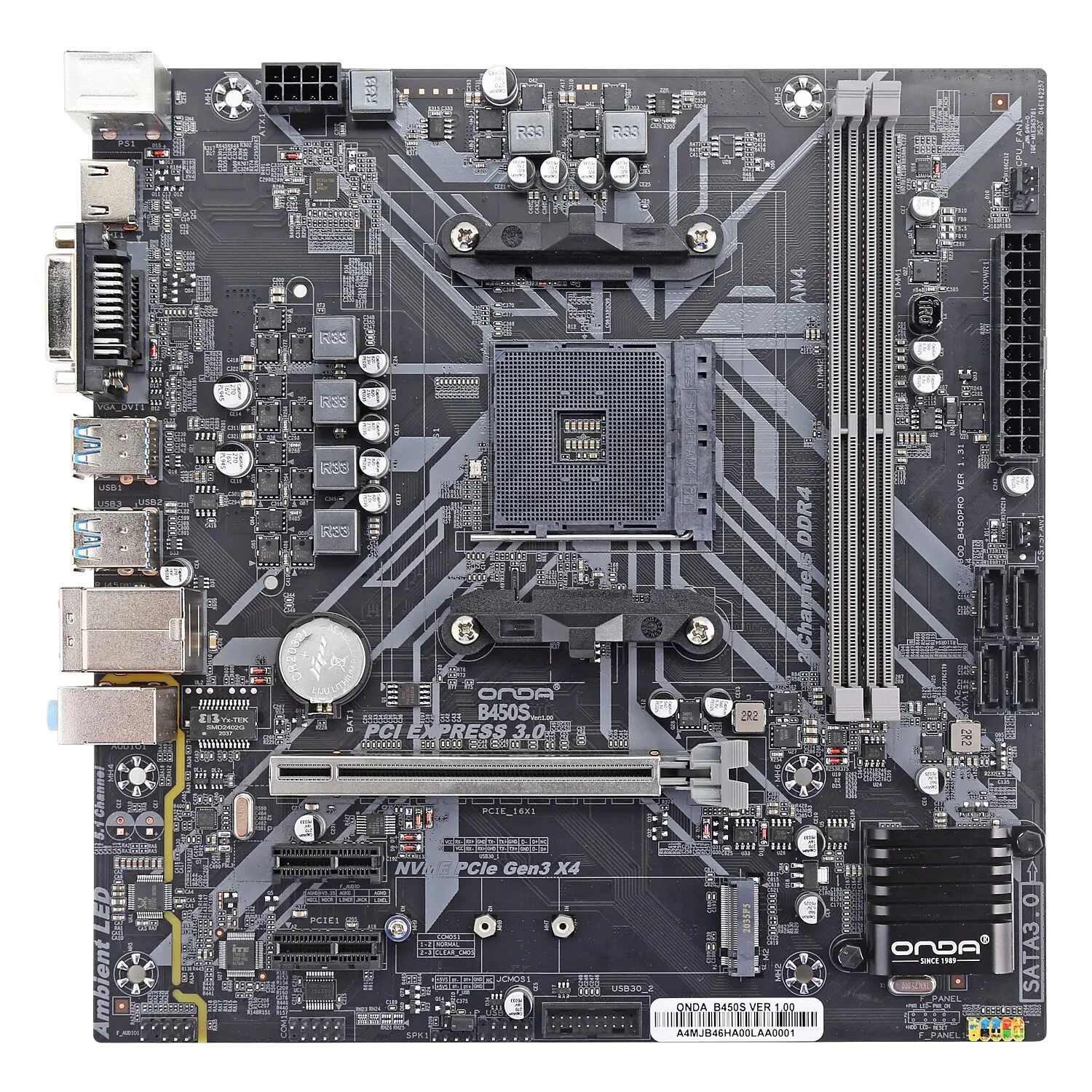 Arktek Motherboard B450 1000LAN AM4