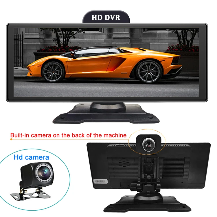 Carplay 4K 1080P умный экран 10 26 дюйма зеркало заднего вида видеорегистратор DVR