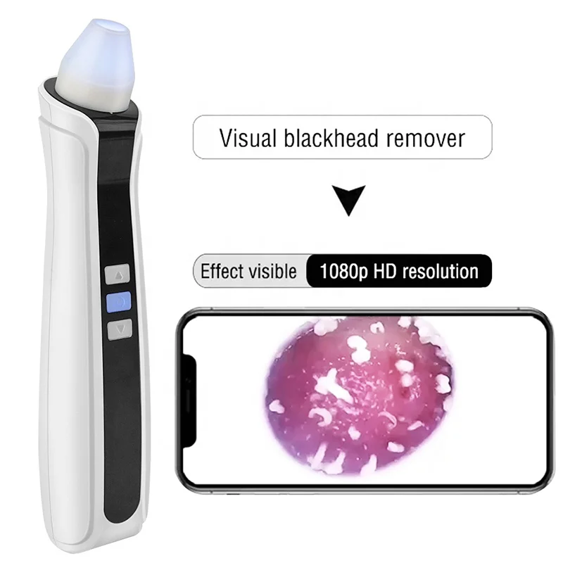 2021 Microscope Camera WiFi Visual HD Phone 1080P Display Pore Clean Vacuum Suction Blackhead Removal Instrument