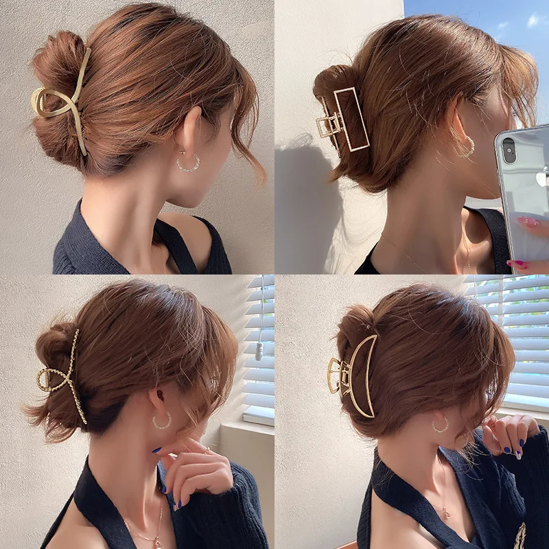 Manufacturers wholesale gripper Metal hair claw clip hairpin ponytail fashion hairstyle suitable for women hair accessories