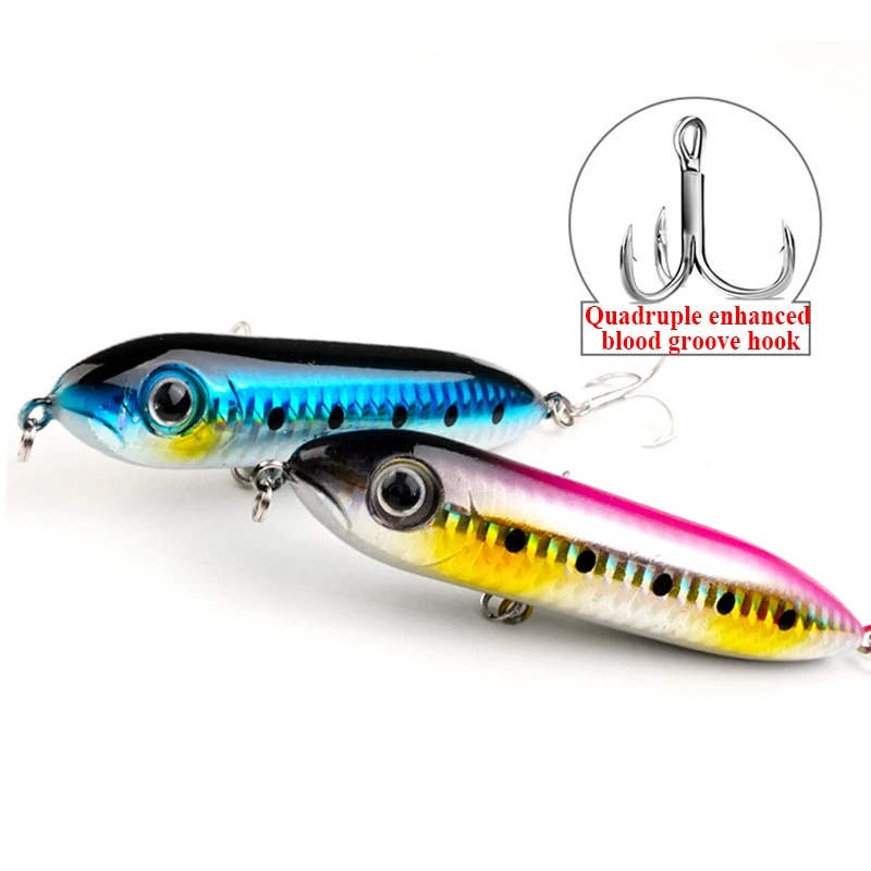 China Price Super Spook Lure Long Casting Saltwater Freshwater Okie Shad Hard Lure Topwater Fishing Lure Super Spook