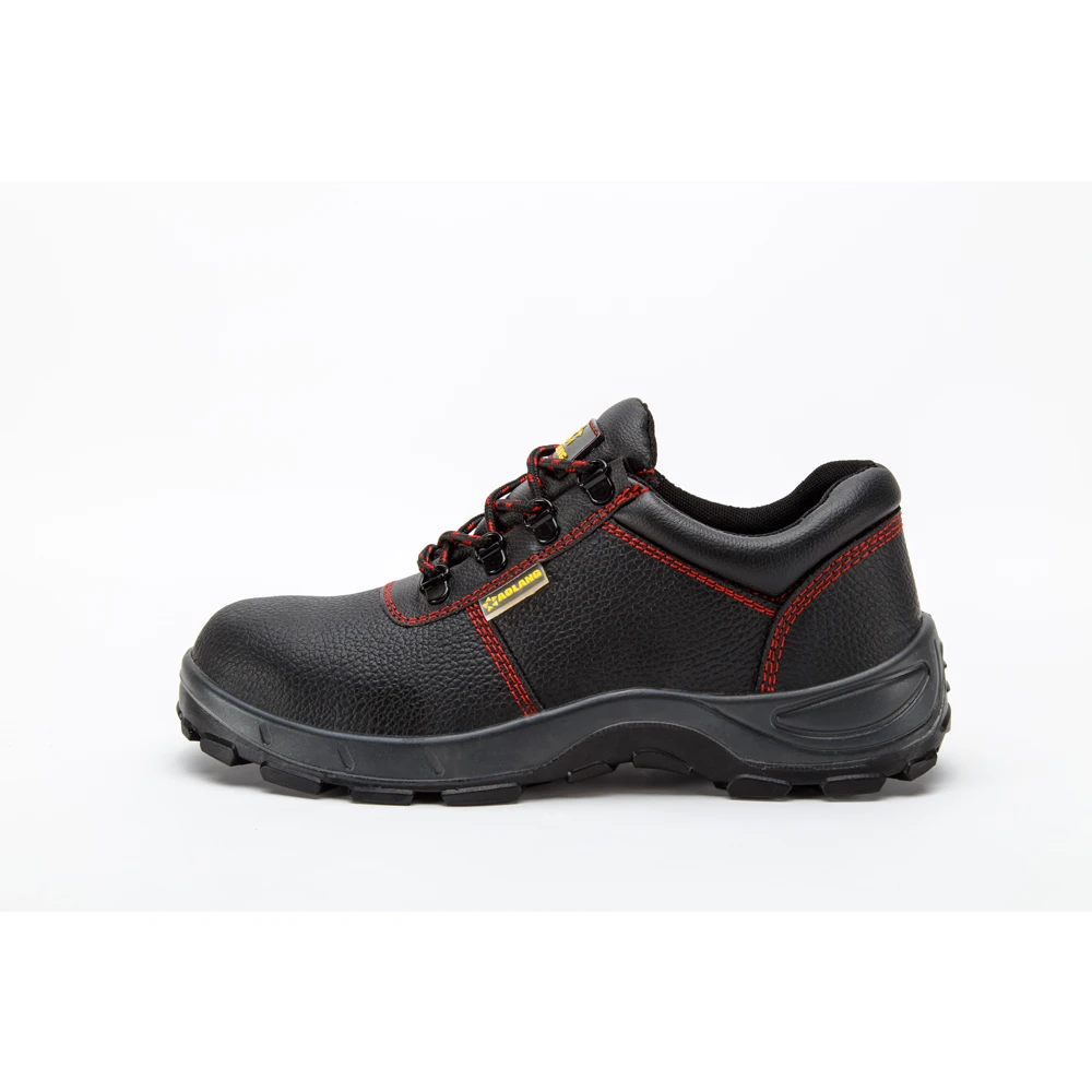 PU/PU dual density injection  embossed cow leather  shoes sport safety shoes light