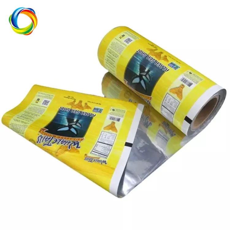Aluminum Snack Packaging Bag Film Roll Printed Plastic Eco Friendly Food Packaging Potato Chips Packaging Film Roll Stock