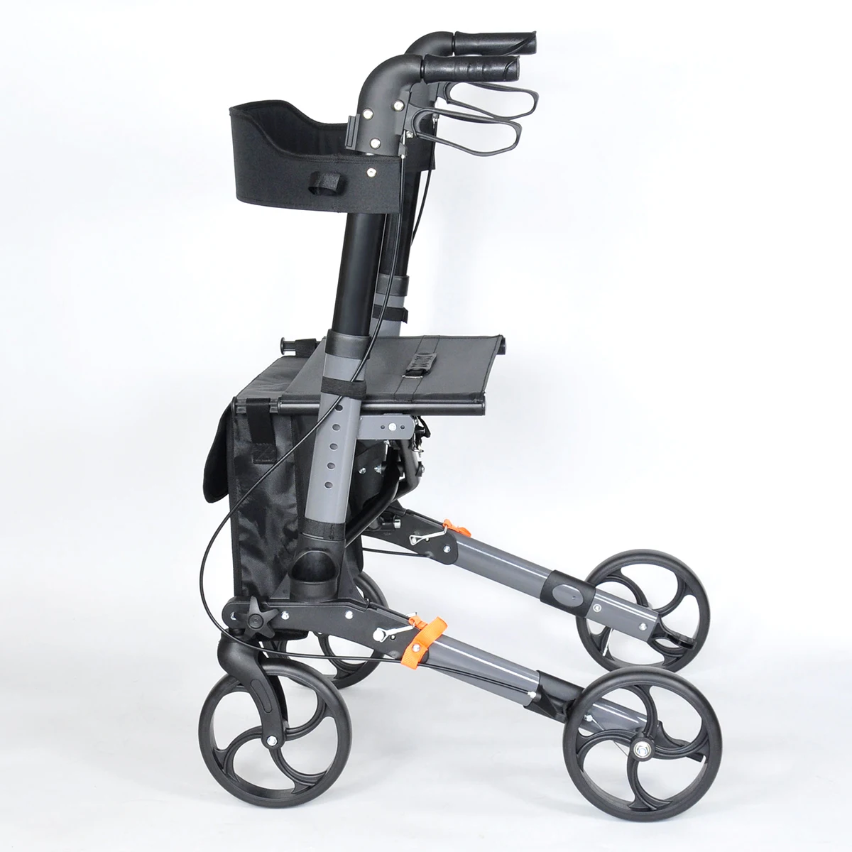 BeiQin1002B  China Manufacturers 4 Wheel Adult Folding Walker Rollator with Brake