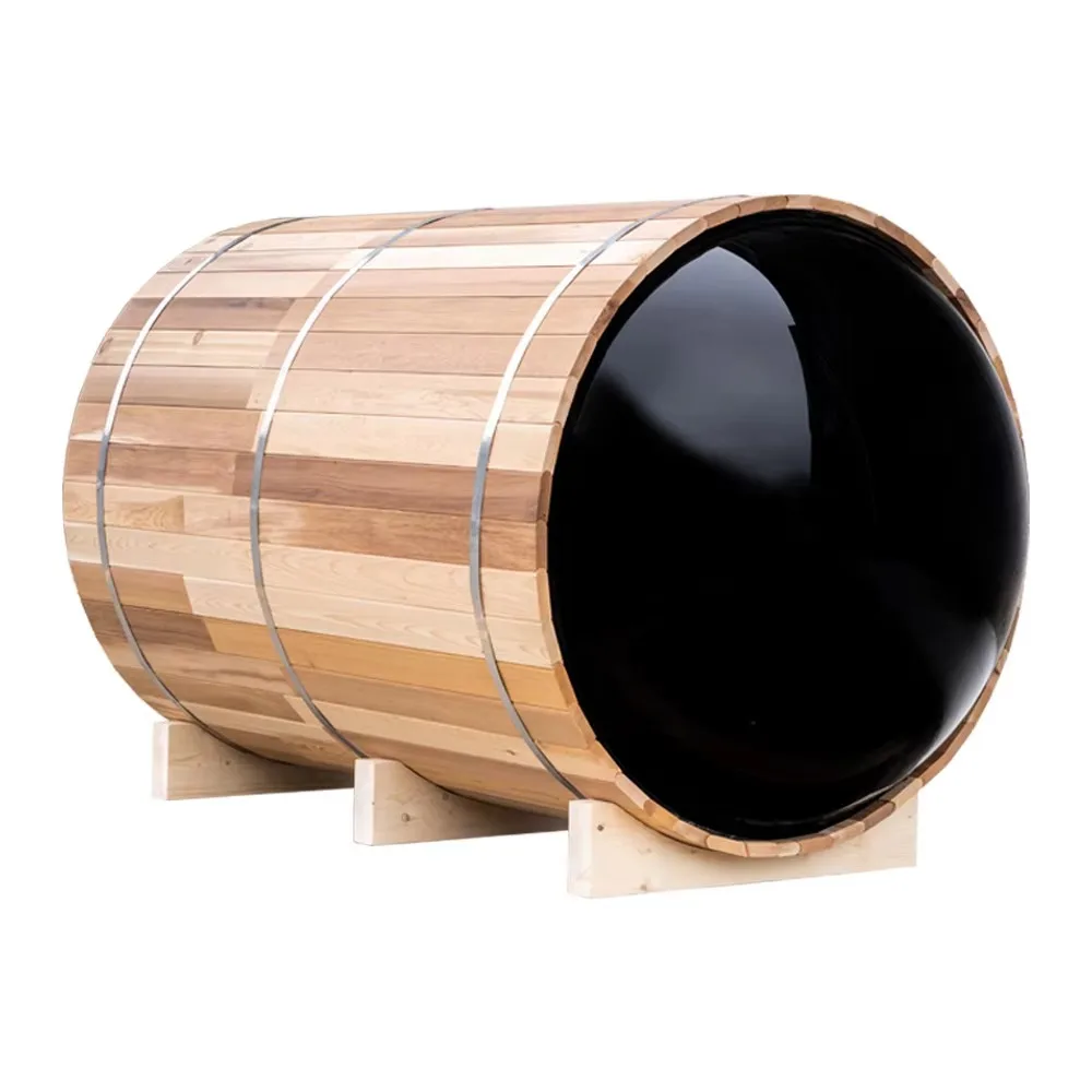 High quality modern design circular outdoor barrel sauna