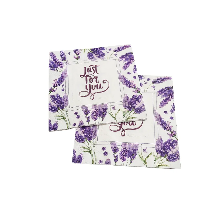 Custom Logo Printed Colored Paper Napkins & Serviettes Dinner Cocktail Elegant Gold Foil Paper Napkins