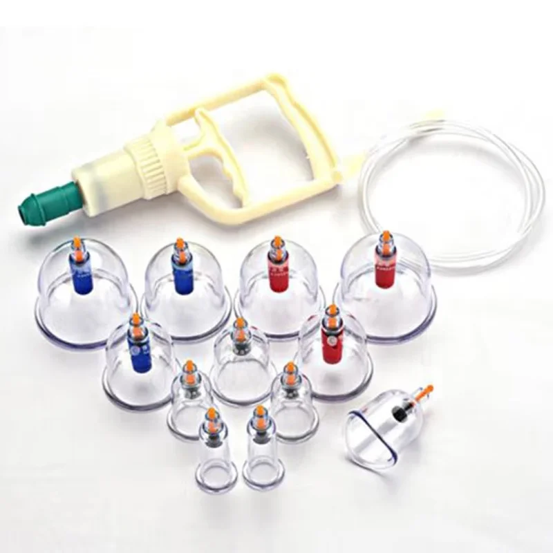 Beauty salon fitness with acupuncture cupping device negative pressure magnetic therapy 12 jars set