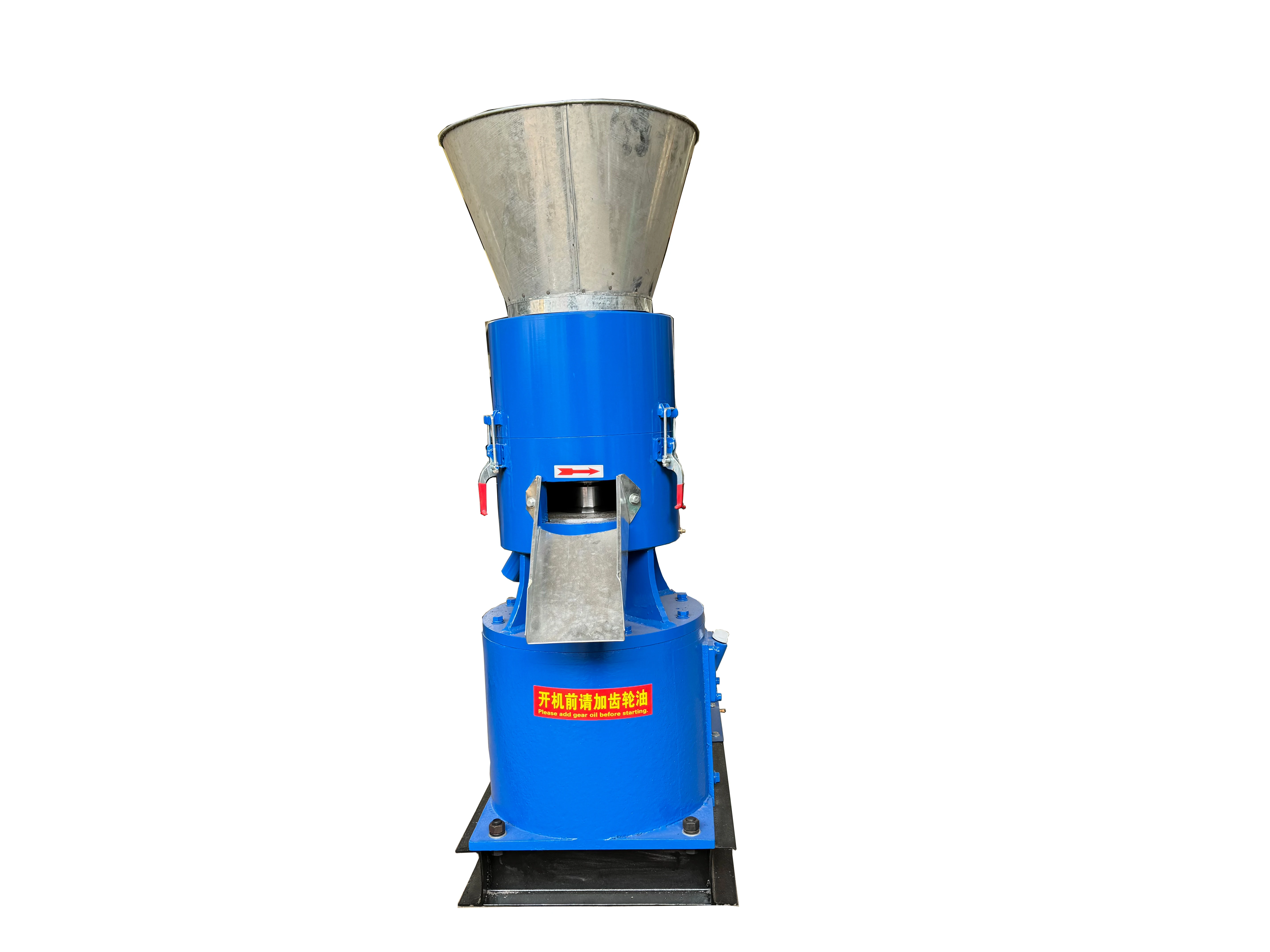 Manufacturer of biomass feed pellet mill with mixing drum equipment for Animal feed production