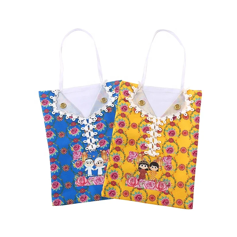 Muslim Party Jewelry Pouch 10 Assorted Parrers Ramadan Note Bag Eid Mubarak DIY Wrapper Favors Bag for lslamic Muslim Supplies