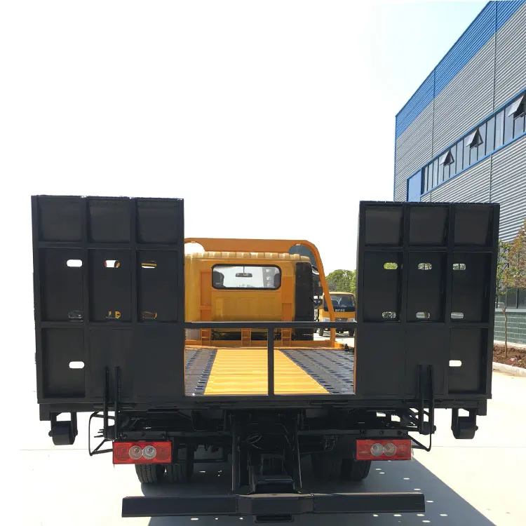 China Cheap Foton 4*2 3ton flatbed towing truck road recovery rescue wrecker for sale