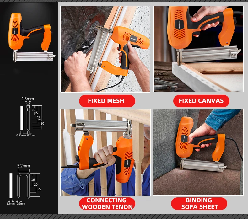 2021 Sales Leading 2300W Electric Dual Nailer for Woodworking Household Industry