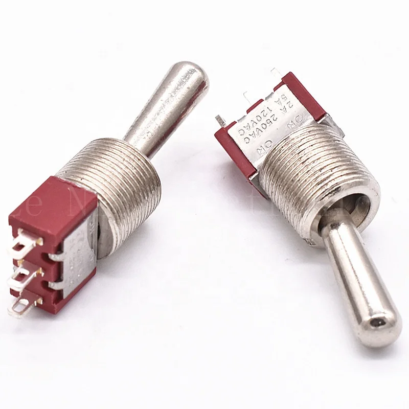 3-Pin Power 250V 2A And 120V 5A Type Spst/Spdt Toggle Switch